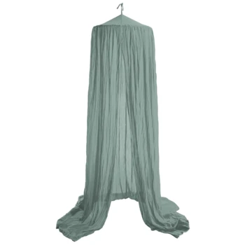 Betthimmel Baldachin Bio-Baumwolle Dusty Green 1 Betthimmel Baldachin Bio-Baumwolle Dusty Green