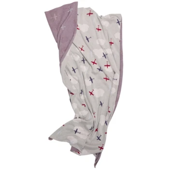 Kinder Kuscheldecke Bio-Baumwolle, Flugzeuge 4 Kinder Kuscheldecke Bio-Baumwolle, Flugzeuge – Bild 4