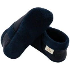 Baby Und Kinder Hausschuhe Krabbelschuhe Ecopell Leder Blau -Hans Natur Kindersale bdca7812 331282
