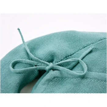 Baby Und Kinder Jacke Zum Wickeln Strick-Qualität Bio-Baumwolle Petrol 2 Baby Und Kinder Jacke Zum Wickeln Strick-Qualität Bio-Baumwolle Petrol – Bild 2