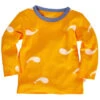 Kinder Langarmshirt Bio-Baumwolle Wal Orange