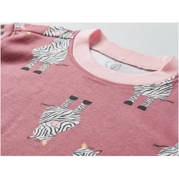 Kinder T-Shirt Bio-Baumwolle Zebrafreunde Beere 2 Kinder T-Shirt Bio-Baumwolle Zebrafreunde Beere – Bild 2