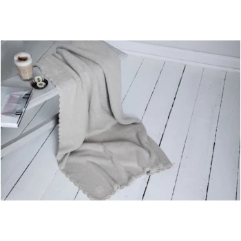 Kuscheldecke Für Erwachsene Bio-Baumwolle Light Beige Melange 4 Kuscheldecke Für Erwachsene Bio-Baumwolle Light Beige Melange – Bild 4