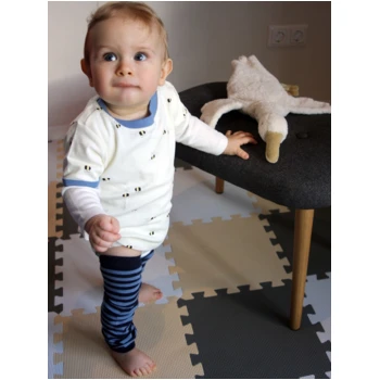 Baby T-Shirt Bio-Baumwolle Biene Blau 3 Baby T-Shirt Bio-Baumwolle Biene Blau – Bild 3