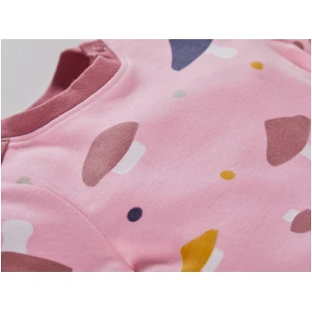 Baby T-Shirt Bio-Baumwolle Pilzparty Rosa 3 Baby T-Shirt Bio-Baumwolle Pilzparty Rosa – Bild 3