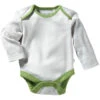 Baby Langarmbody Bio-Baumwolle Grau