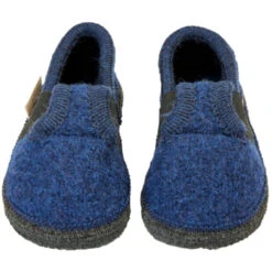 Kinder Hausschuhe Walkpuschen Stern Grau-meliert -Hans Natur Kindersale d60c3d56 334877 4