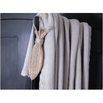 Kuscheldecke Für Erwachsene Bio-Baumwolle Light Beige Melange 2 Kuscheldecke Für Erwachsene Bio-Baumwolle Light Beige Melange – Bild 2