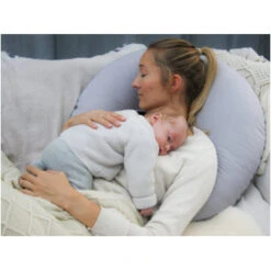 Stillkissen Stillmond, Bezug Bio-Baumwolle, Kapok-Füllung Grau -Hans Natur Kindersale de6d2de0 319228