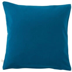 Kissenbezug Bio-Baumwolle Biber-Qualität Blau