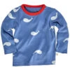 Kinder Langarmshirt Bio-Baumwolle Wal Blau