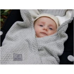 Einschlagdecke Babyschale Bio-Baumwolle Grey Melange 13 Einschlagdecke Babyschale Bio-Baumwolle Grey Melange -Hans Natur Kindersale e9604369 321658