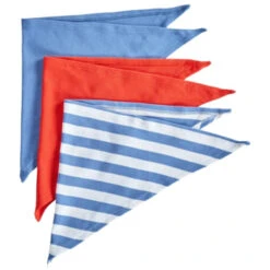 Baby Und Kinder Dreieckstuch Bio-Baumwolle 3er Set Blau Rot