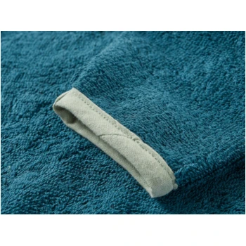 Lätzchen Mit Ärmeln Und Bindebändern Bio Baumwolle 2er Set Blau 2 Lätzchen Mit Ärmeln Und Bindebändern Bio Baumwolle 2er Set Blau – Bild 2