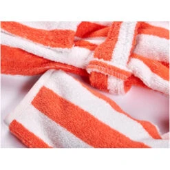 Kinder Bademantel Mit Kapuze Bio-Baumwolle Koralle-weiß -Hans Natur Kindersale ec3c8ed8 295765