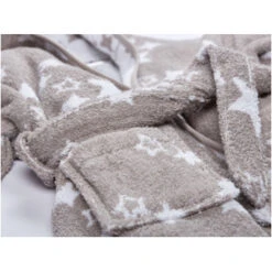 Kinder Bademantel Mit Kapuze Bio-Baumwolle Sternchen Grau 10 Kinder Bademantel Mit Kapuze Bio-Baumwolle Sternchen Grau -Hans Natur Kindersale f22d0348 295845