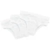Jungen Slip Mit Eingriff Bio-Baumwolle 3er Set Off White