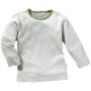 Kinder Unterhemd Langarm Bio-Baumwolle Grau