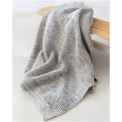 Babydecke Bio-Baumwolle Strick Qualität Light Grey Natur -Hans Natur Kindersale fde7cb99 311704