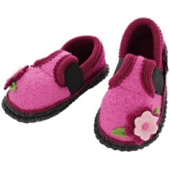 Kinder Hausschuhe Walkpuschen Doppelherzen Rosa -Hans Natur Kindersale feb684ce 207966 7