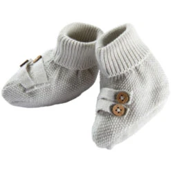 Baby Schuhe Strick-Qualität Bio-Baumwolle Ecru -Hans Natur Kindersale ff4a4f80 296718 1